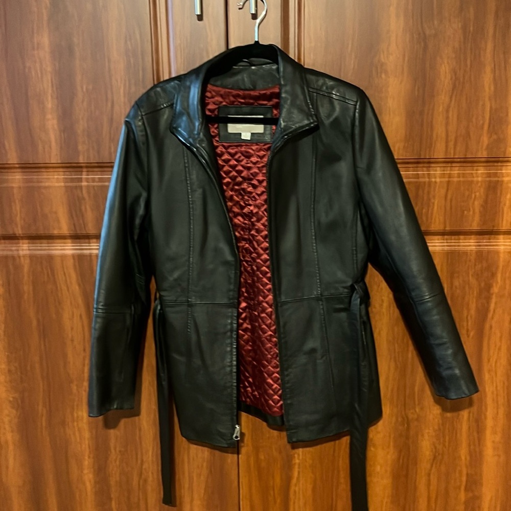 Croft & Barrow Women’s Leather jacket - size S